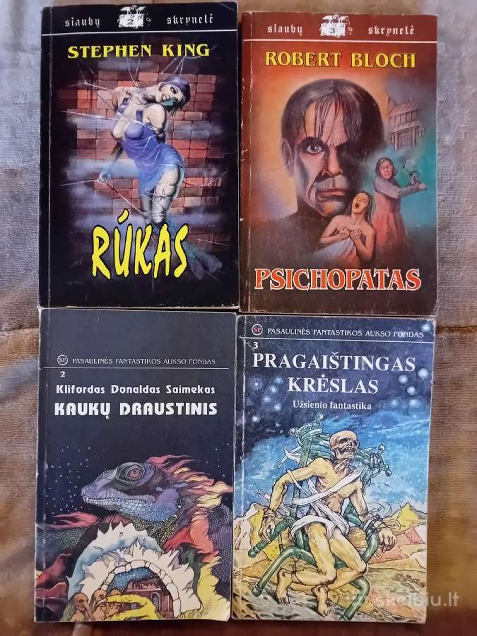 Siaubo ir fantastikos knygos 4 vnt