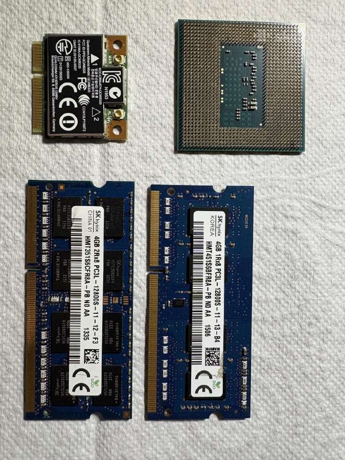 I7-4702mq, Ddr3l 2x4 GB,WiFi Qcwb335