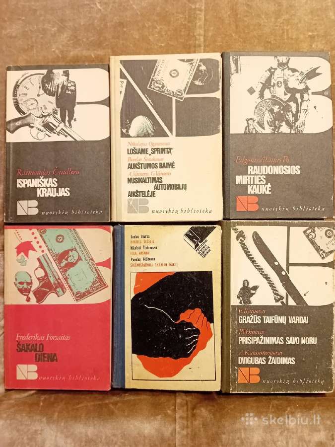 Knygos iš serijos "Nuotykių biblioteka" 6 vnt