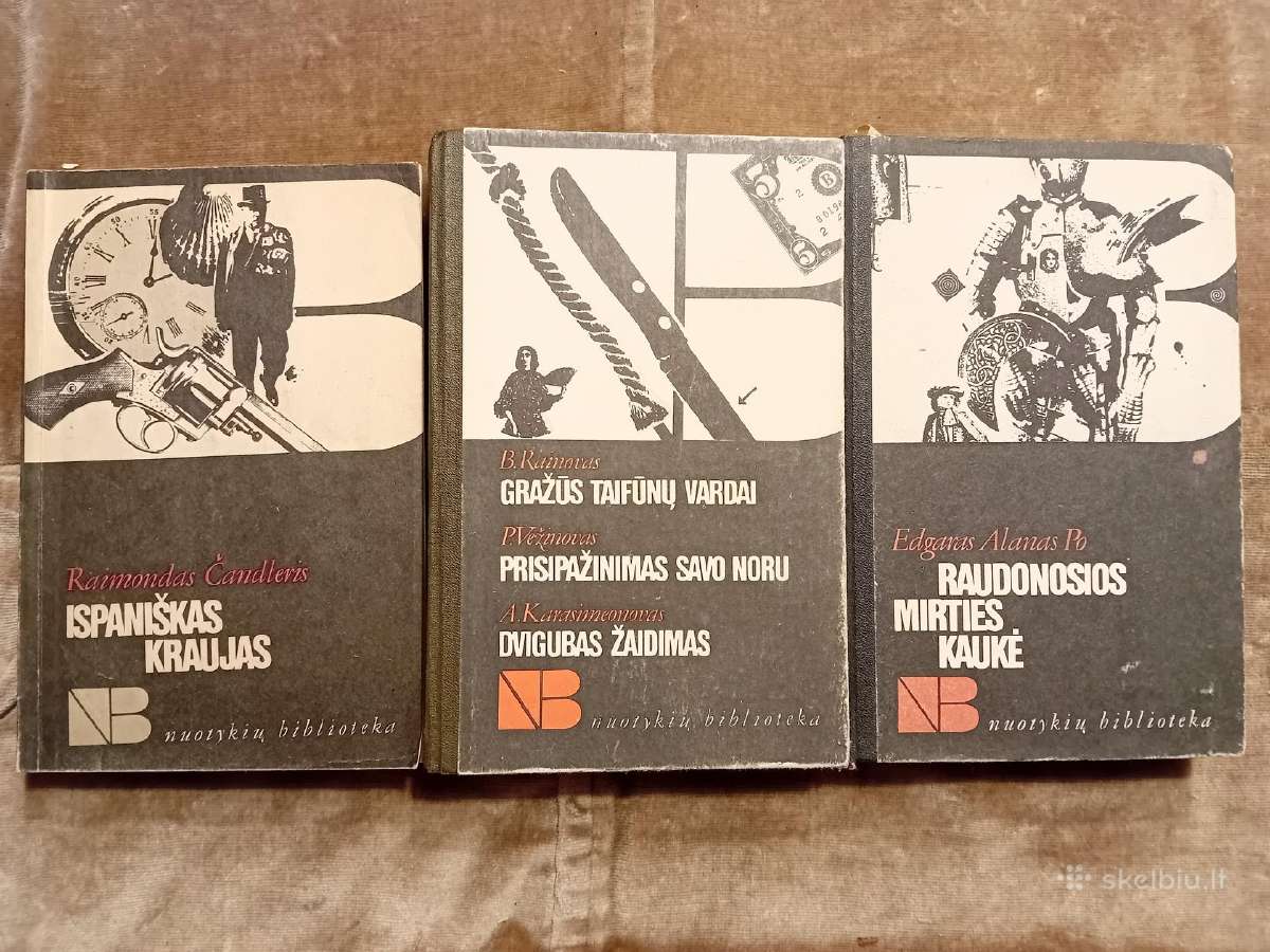 Knygos iš serijos "Nuotykių biblioteka" 3 vnt