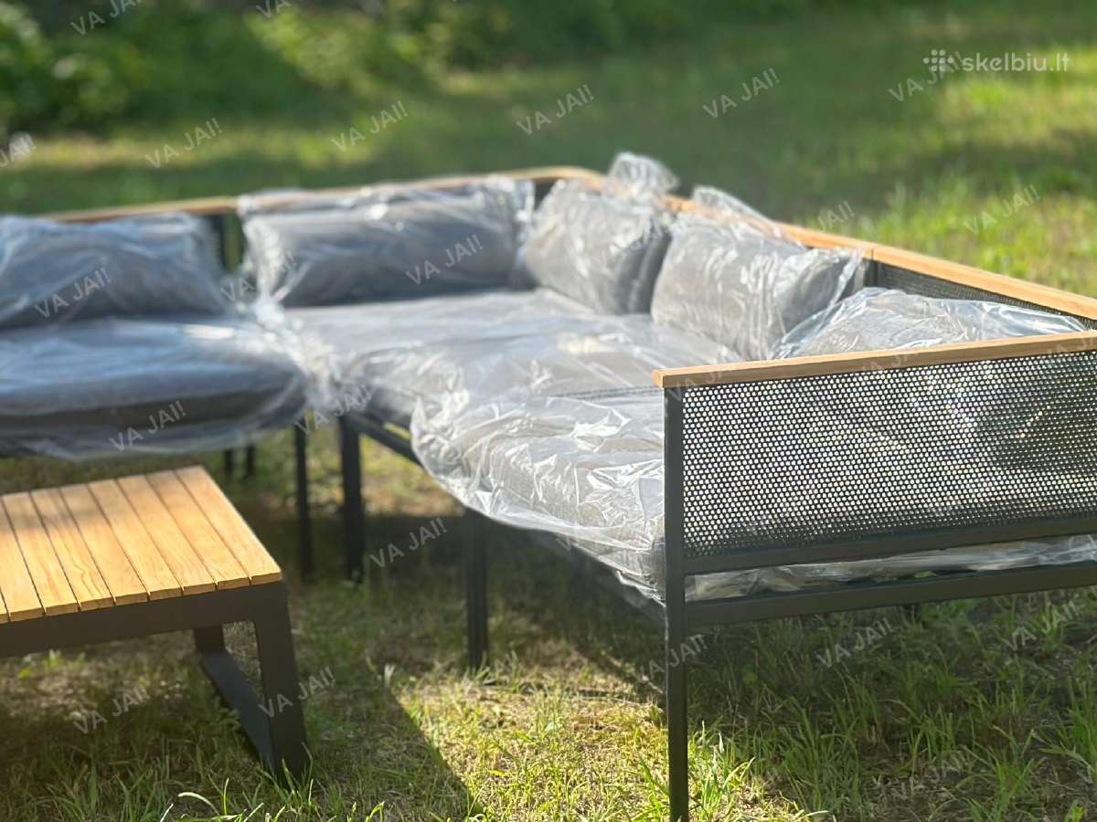 Naujas skandinaviškas terasinis baldų komplektas - nuotraukos Nr. 2