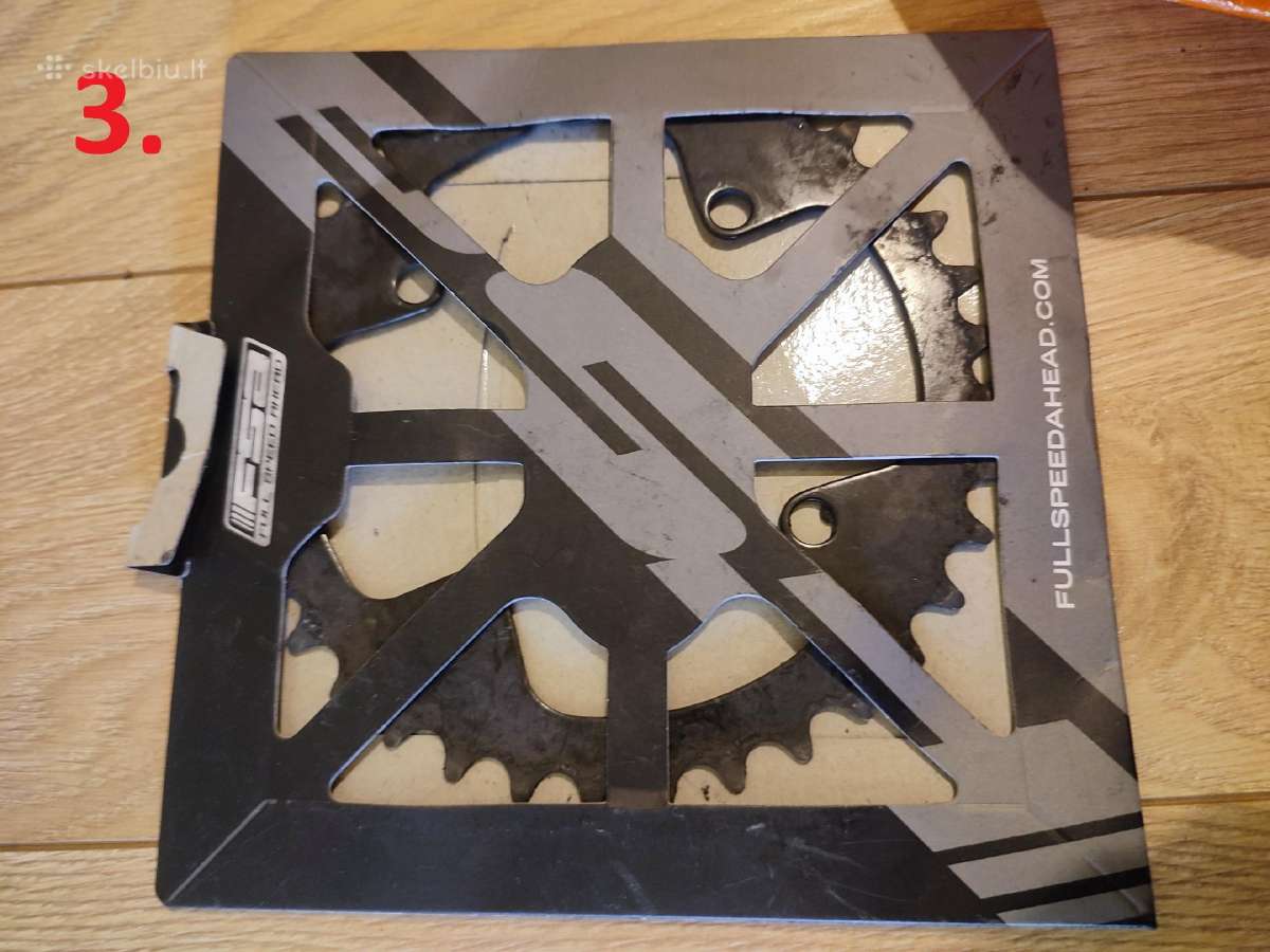 Fsa Crankset, Bb4000, shimano Spd pedalai ir kt. - nuotraukos Nr. 4