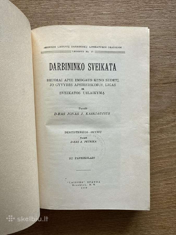 Darbininko sveikata 1923 m. - nuotraukos Nr. 2
