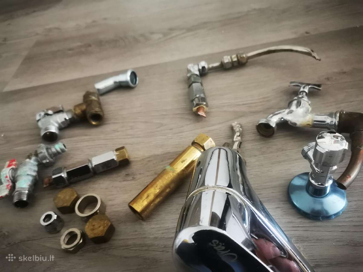 Vandens kranai ir bei kiti santechnikos reikmenys