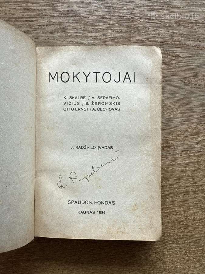 Mokytojai 1934 m.