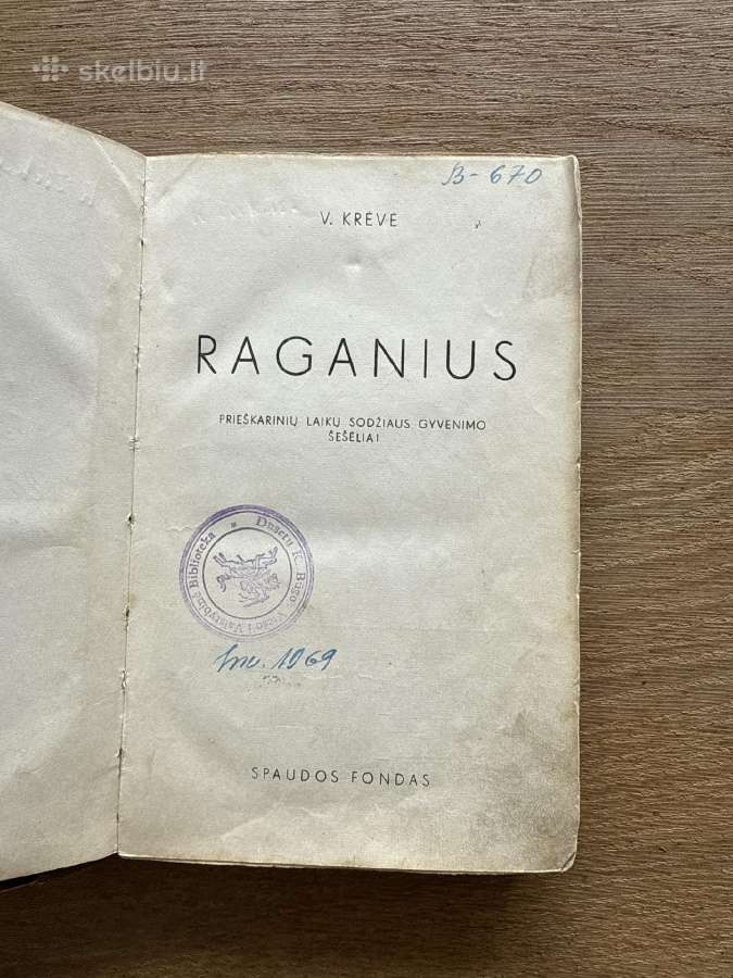 Raganius 1939