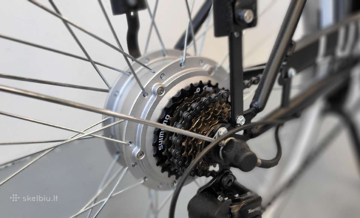 Moteriškas elektrinis miesto dviratis 500w / 450wh - nuotraukos Nr. 4