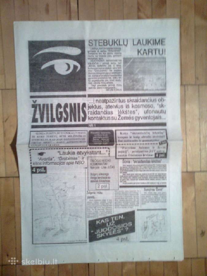 Laikraščiai "Žvilgsnis" apie Nso 1990 m.