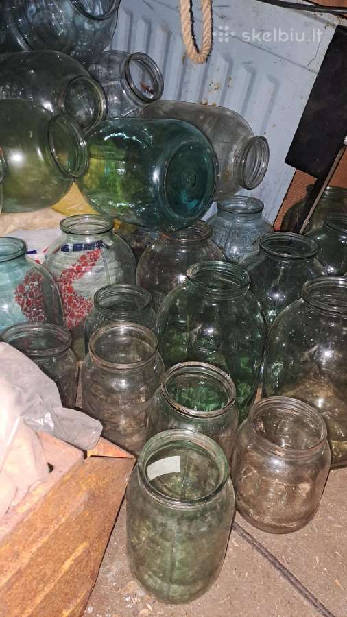 Užspaudžiami 800ml-1l-3l stiklainiai