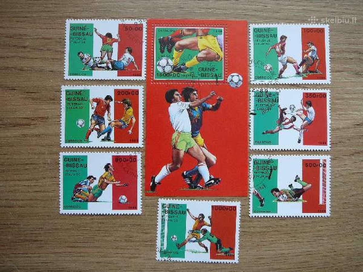 Futbolas - Italija90 G. Bisau 1989 antsp. gb222