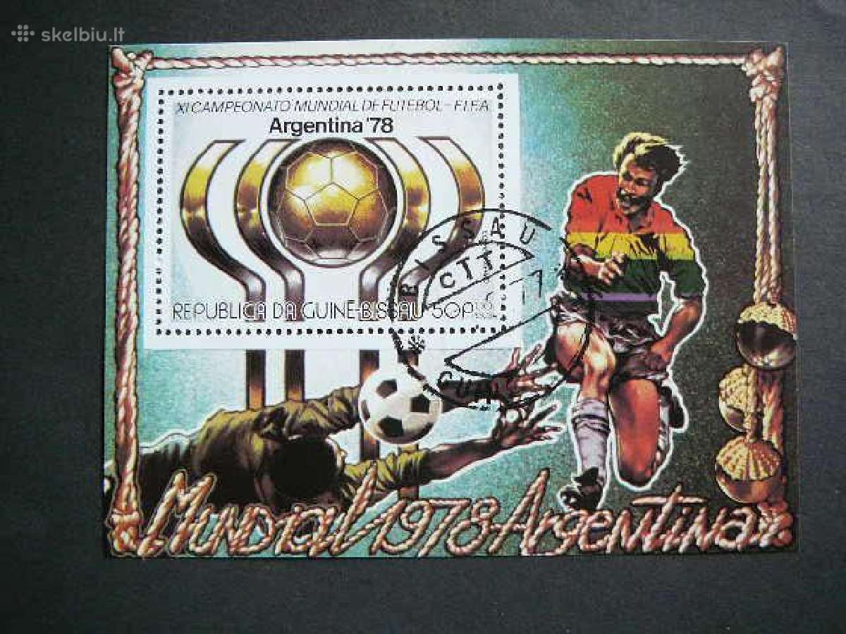 Futbolas - Argentina78 G. Bisau 1977 antsp. gb220