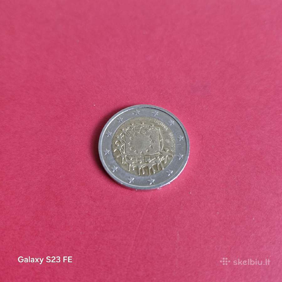 Lietuva 2015 2 euro proginė moneta - Vėliava