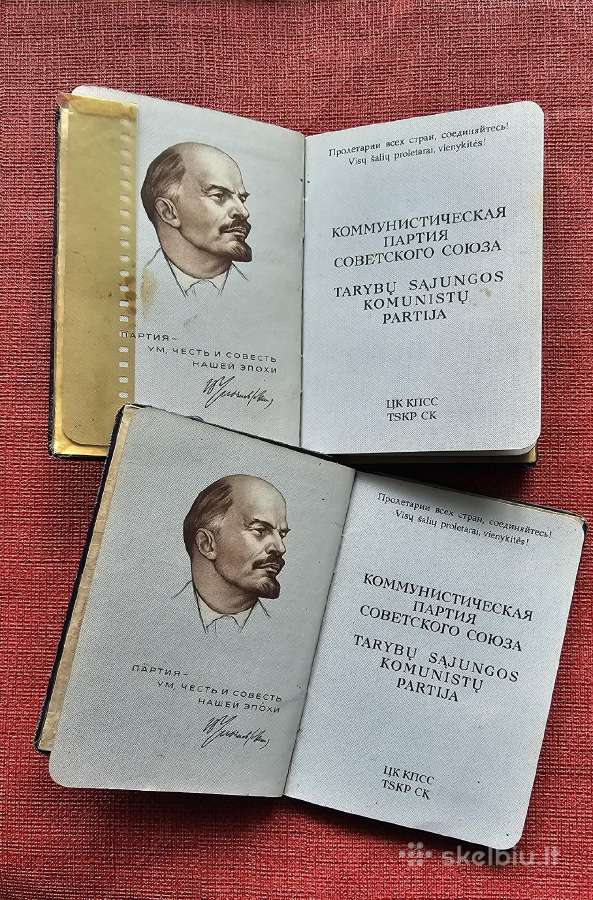 Partijos dokumentai su įdėklais. - nuotraukos Nr. 2