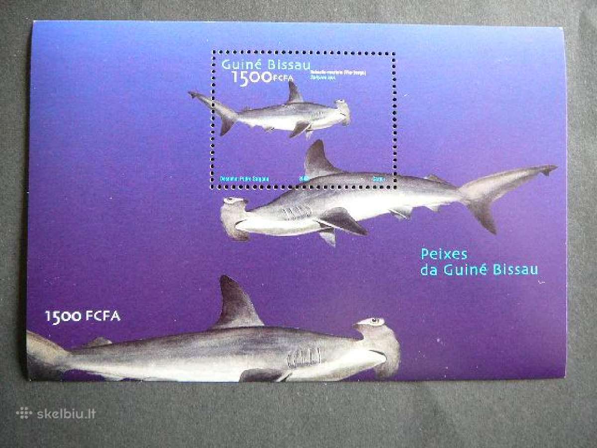 Rykliai Zuvys Gvineja Bisau 2002 Mnh gb556