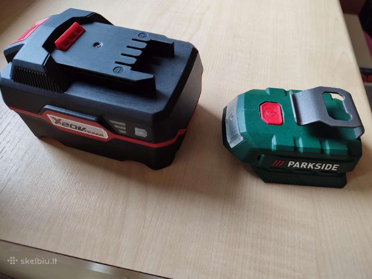 Parkside Usb krovimo adapteris x20v akumuliatoriui - nuotraukos Nr. 2