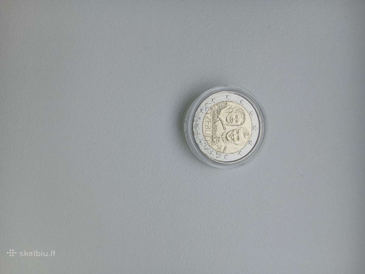 2021 2 eur Liuksemburgas Henrio vestuvių Unc