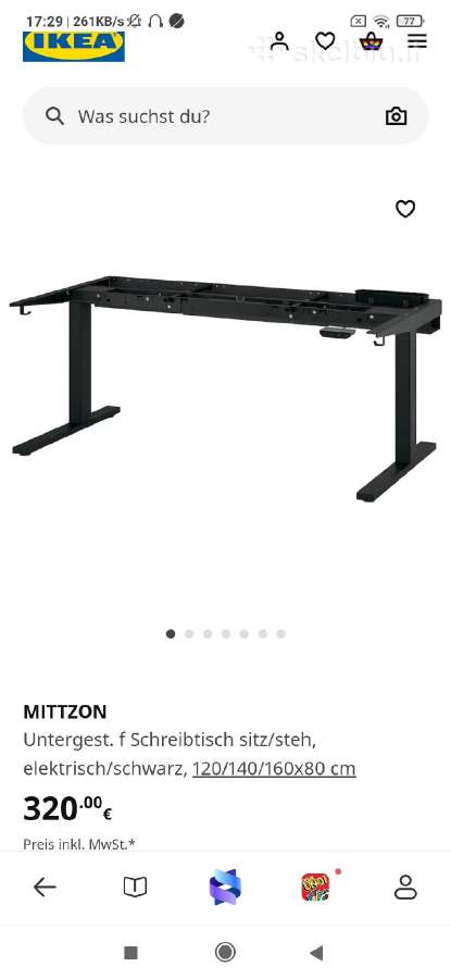 Ikea stalo rėmas .Reguliuojamas elektra .