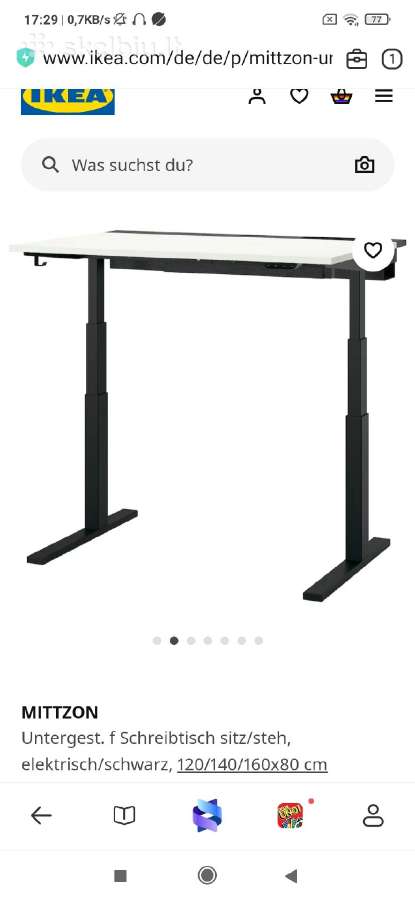 Ikea stalo rėmas .Reguliuojamas elektra . - nuotraukos Nr. 2