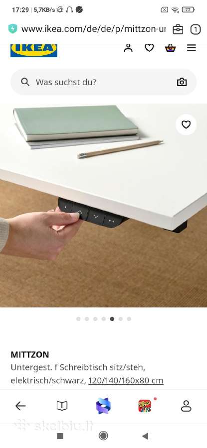 Ikea stalo rėmas .Reguliuojamas elektra . - nuotraukos Nr. 3