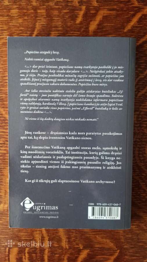 Parduodu knyga"tamsiosios Vatikano paslaptys" - nuotraukos Nr. 2