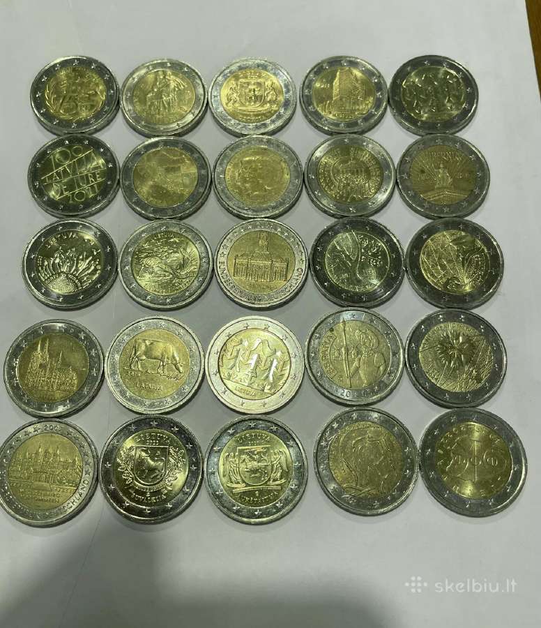 2 € monetos iš apyvartos, 50vnt. - nuotraukos Nr. 2