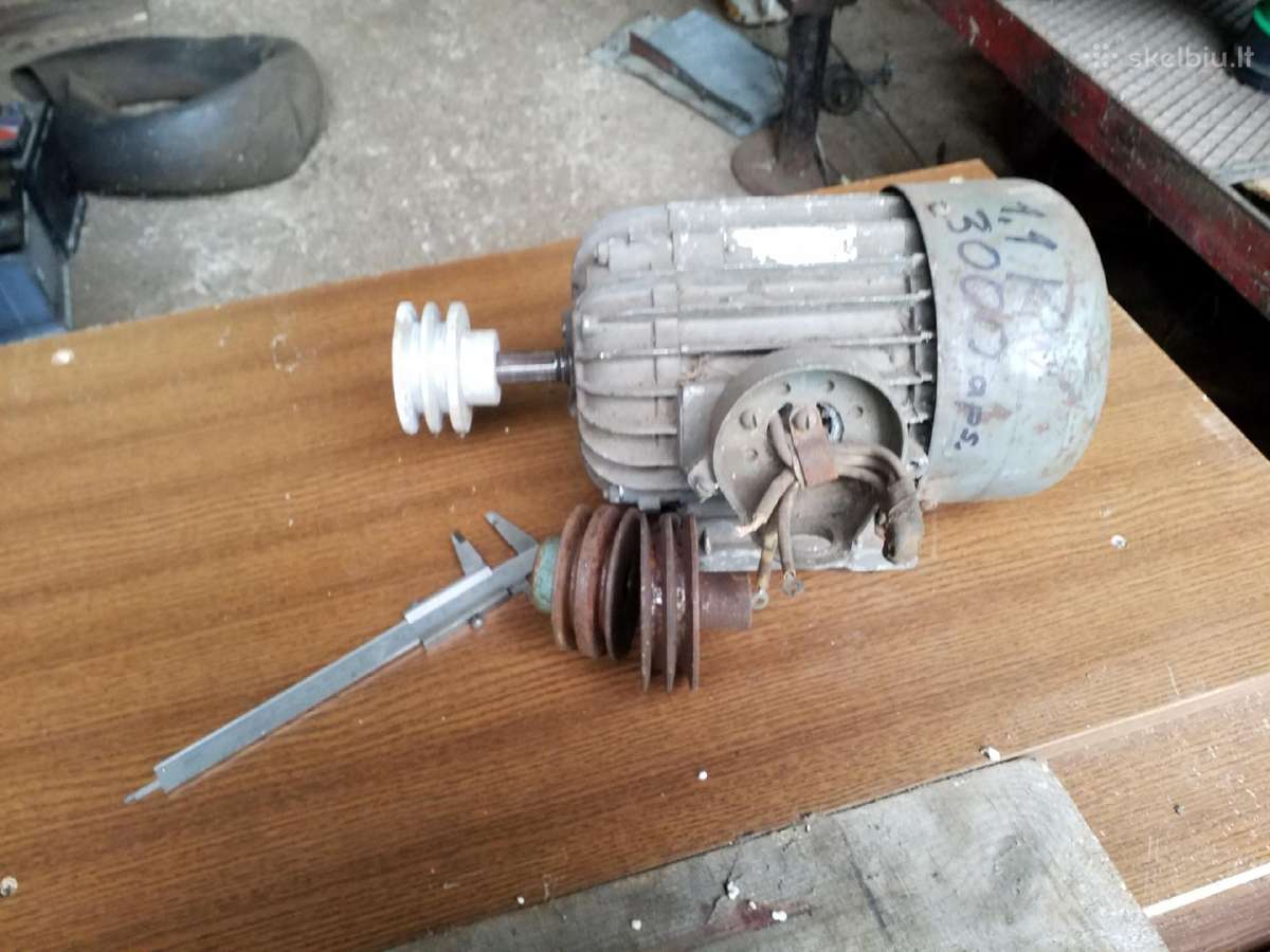 Elektros variklį 1,1kw .3000 aps.