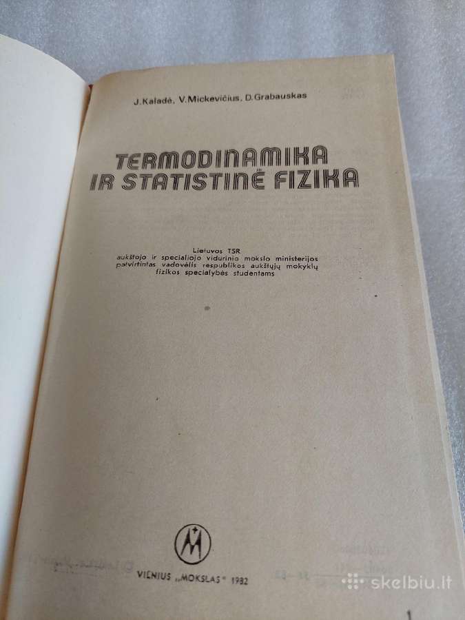 Termodinamika ir statistinė fizika - nuotraukos Nr. 2