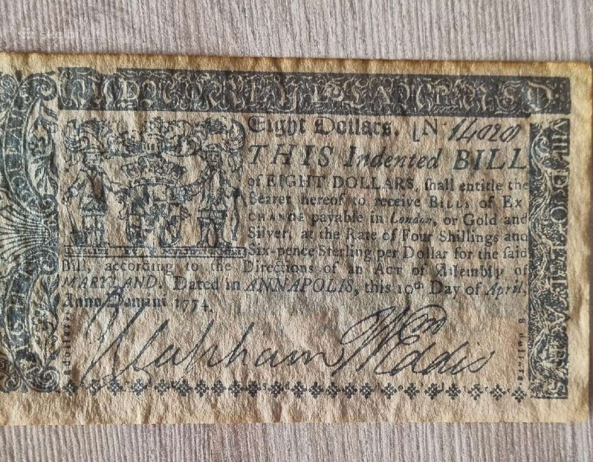 Amerikos banknotai 1773-1780 - nuotraukos Nr. 5