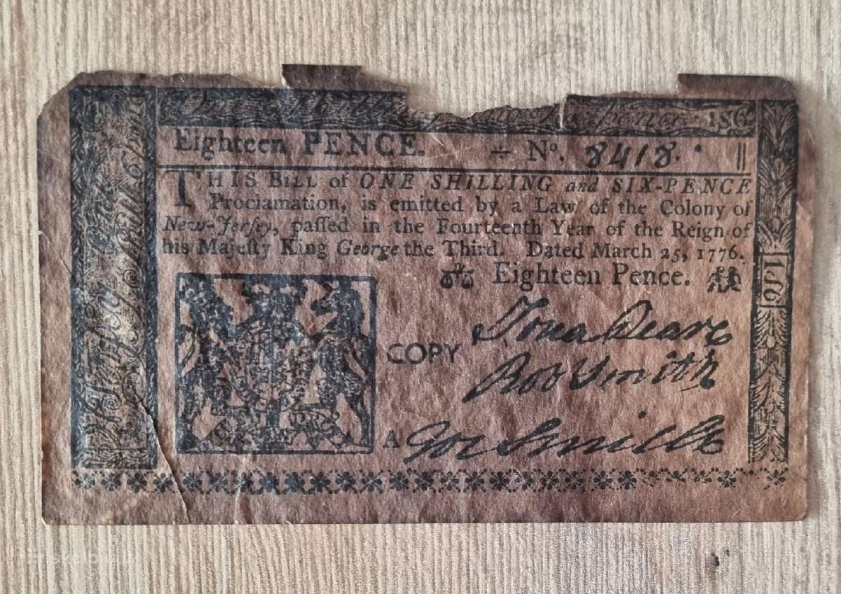 Amerikos banknotai 1773-1780 - nuotraukos Nr. 13