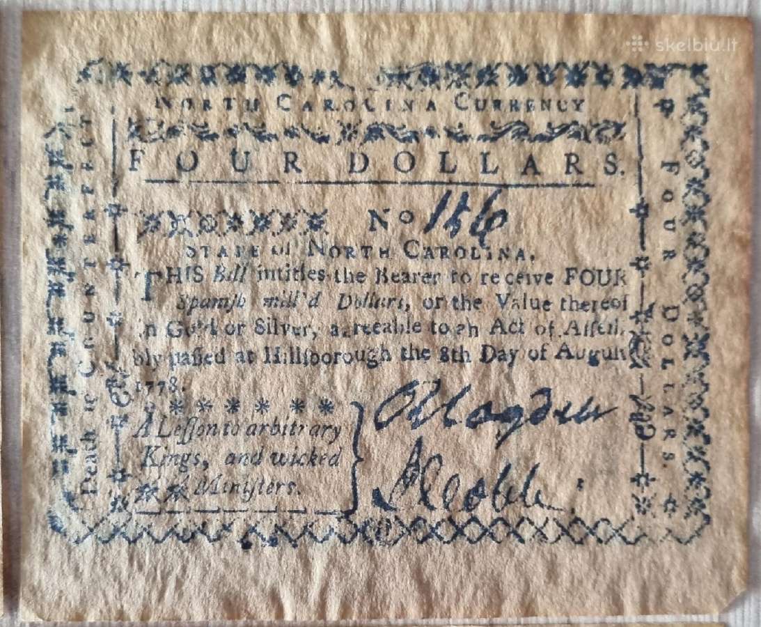 Amerikos banknotai 1773-1780 - nuotraukos Nr. 15