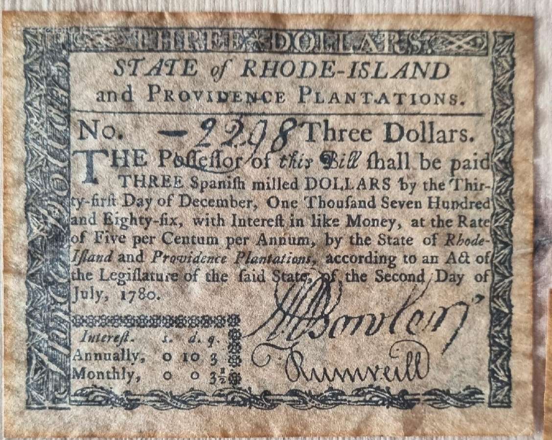 Amerikos banknotai 1773-1780 - nuotraukos Nr. 19