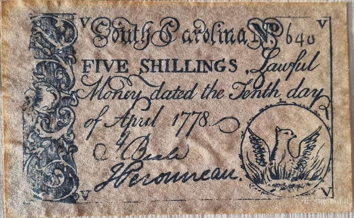 Amerikos banknotai 1773-1780 - nuotraukos Nr. 20