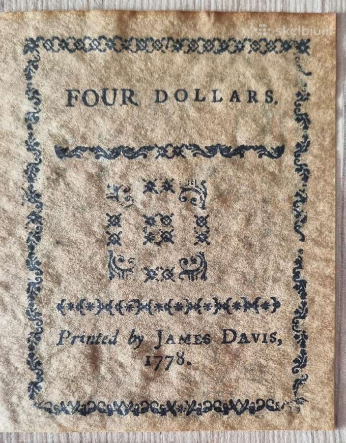 Amerikos banknotai 1773-1780 - nuotraukos Nr. 22