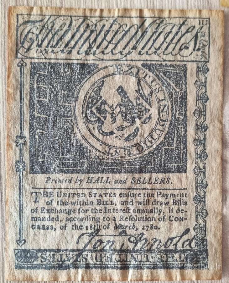 Amerikos banknotai 1773-1780 - nuotraukos Nr. 25