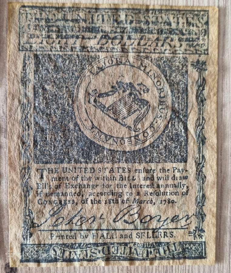 Amerikos banknotai 1773-1780 - nuotraukos Nr. 26