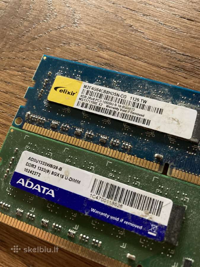 12gb ddr3 4gb ir 8gb 1333mhz - nuotraukos Nr. 2