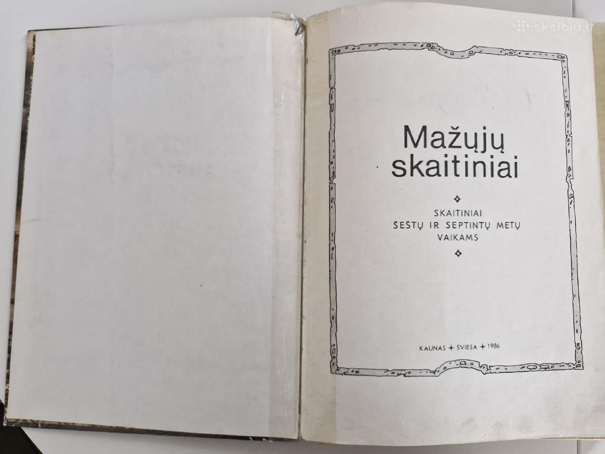 Sena knyga Mažųjų skaitiniai 1986m - nuotraukos Nr. 2