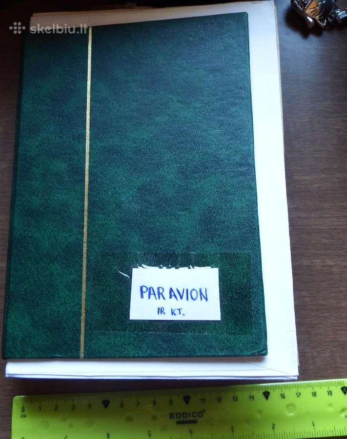 Pašto siuntų žymės: express, par avion, pirmenybin
