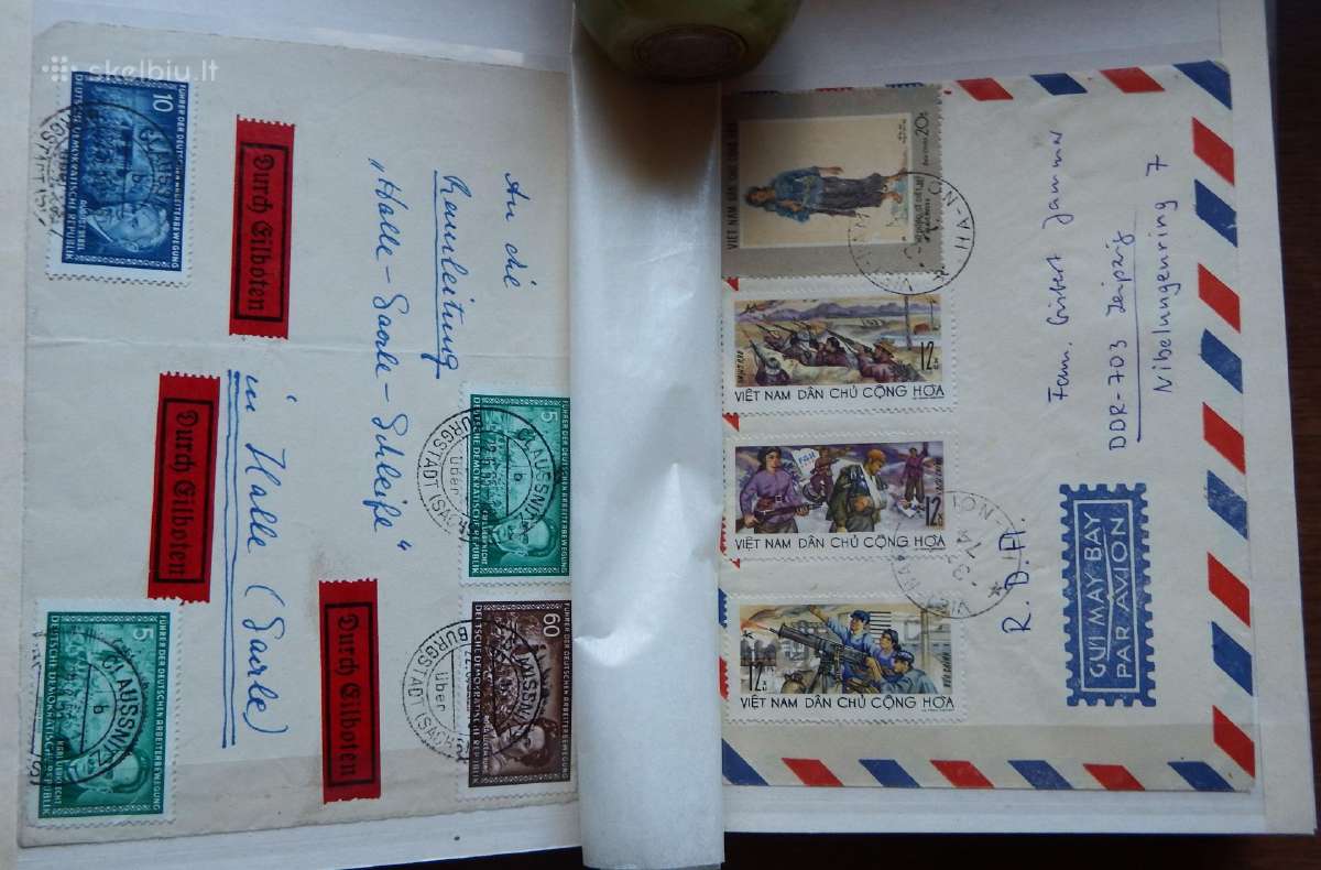 Pašto siuntų žymės: express, par avion, pirmenybin - nuotraukos Nr. 5