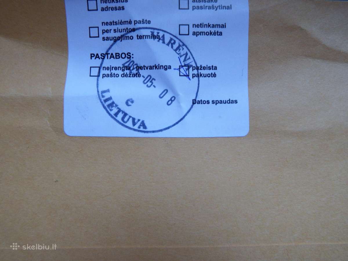Pašto siuntų žymės: express, par avion, pirmenybin - nuotraukos Nr. 26