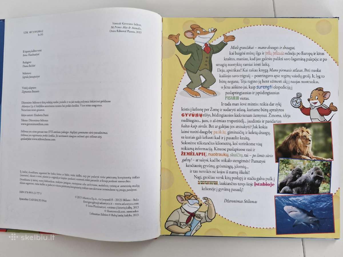 Knyga vaikams Mano pirmasis gyvūnų atlasas - nuotraukos Nr. 3