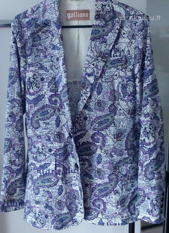 Galliano originalus švarkas L dydis - nuotraukos Nr. 6