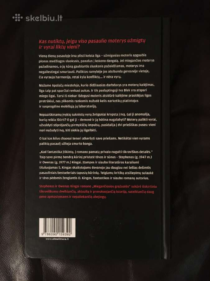 Parduodu Stephen & Owen King "Miegančios gražuolės - nuotraukos Nr. 2