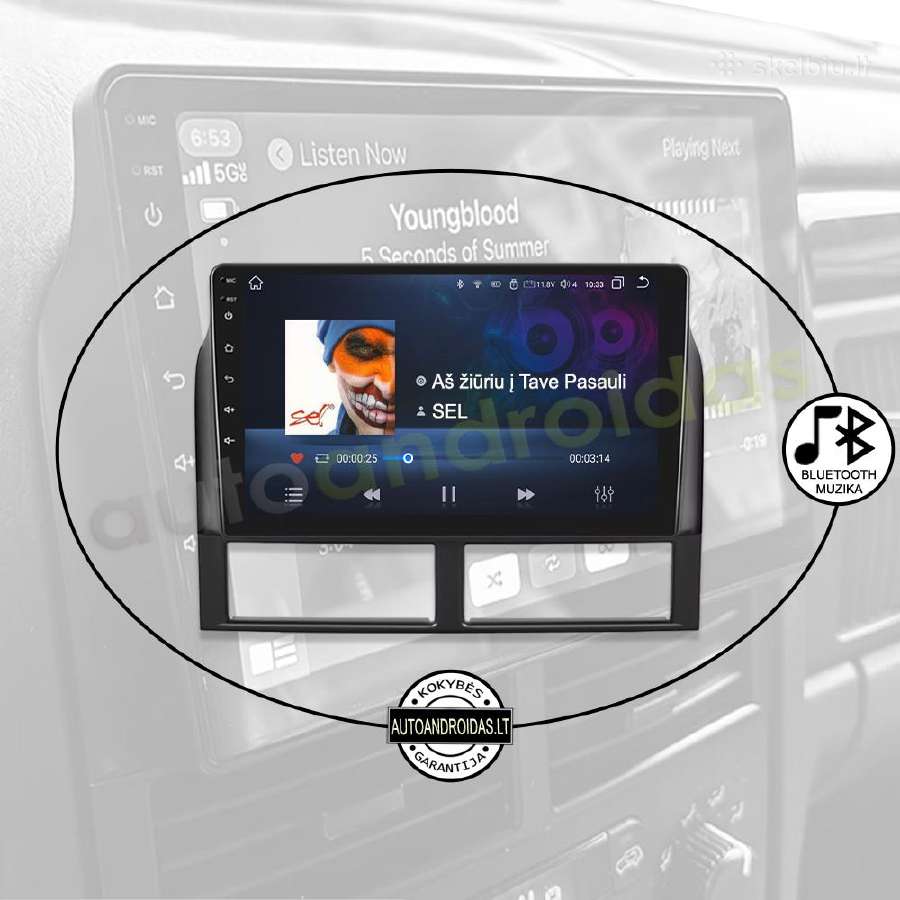 Jeep Grand Cherokee 1998-04 Android multimedia GPS - nuotraukos Nr. 6