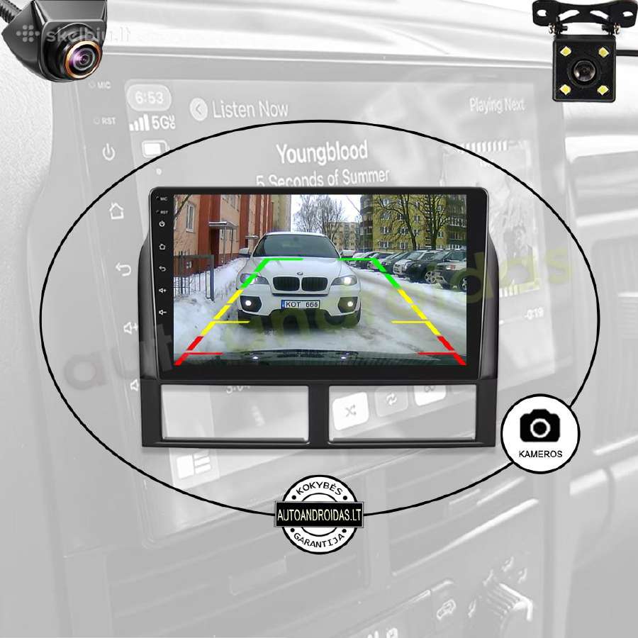 Jeep Grand Cherokee 1998-04 Android multimedia GPS - nuotraukos Nr. 7