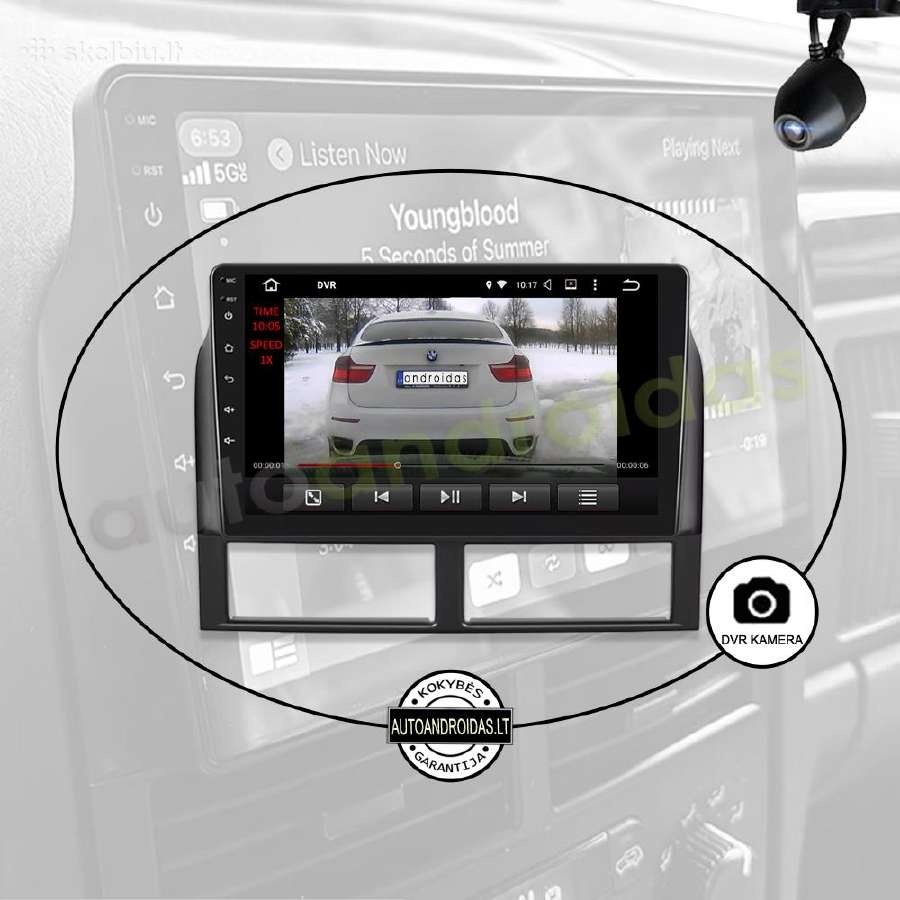 Jeep Grand Cherokee 1998-04 Android multimedia GPS - nuotraukos Nr. 8