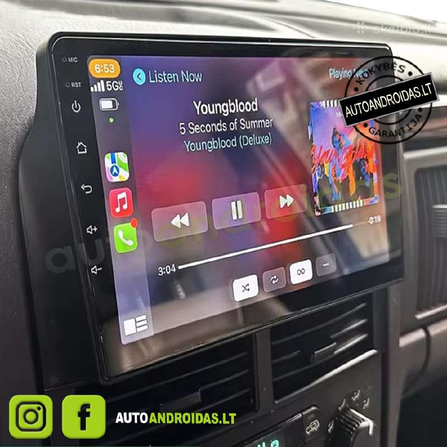 Jeep Grand Cherokee 1998-04 Android multimedia GPS