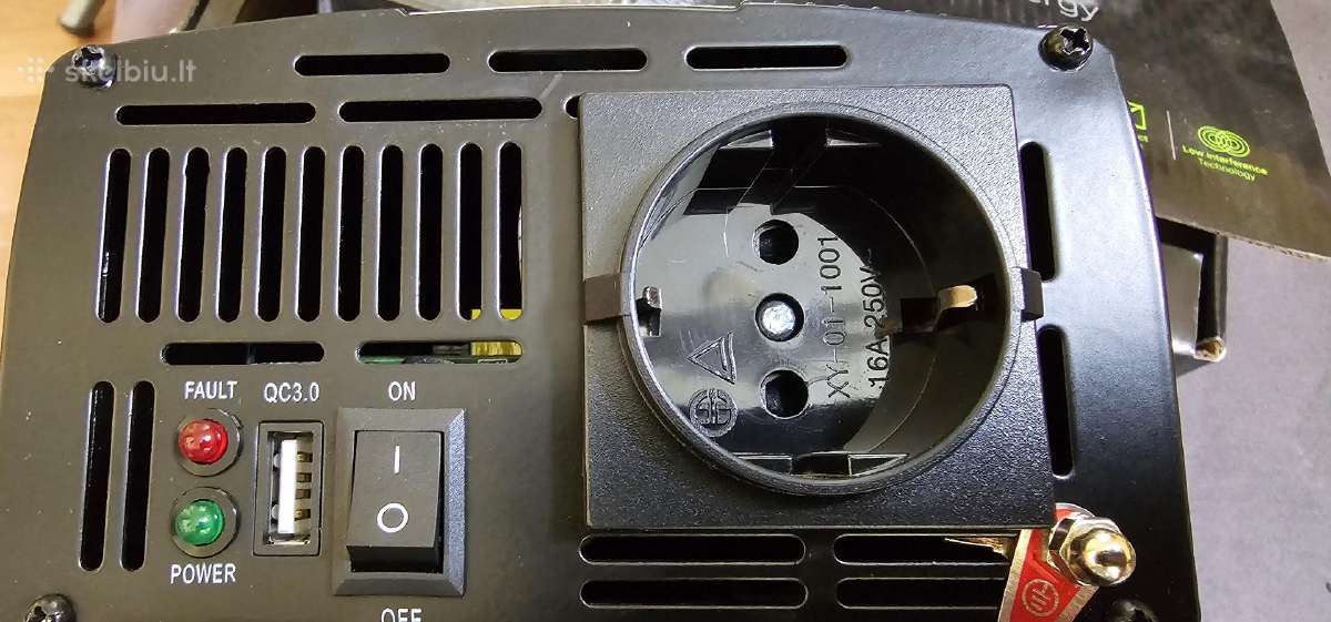 Itampos keitiklis inverteris 12-220v 1kw - nuotraukos Nr. 3
