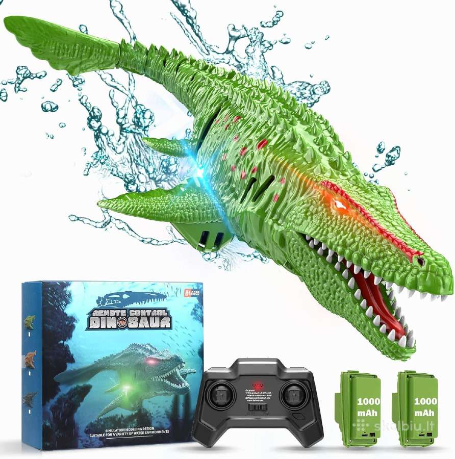 RC laivelis vandenyje plaukiantis dinozauras LED - nuotraukos Nr. 9