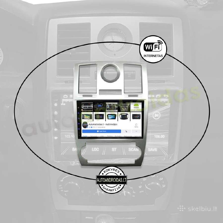 Chrysler 300c 2004-11 Android multimedia WiFi/GPS - nuotraukos Nr. 3